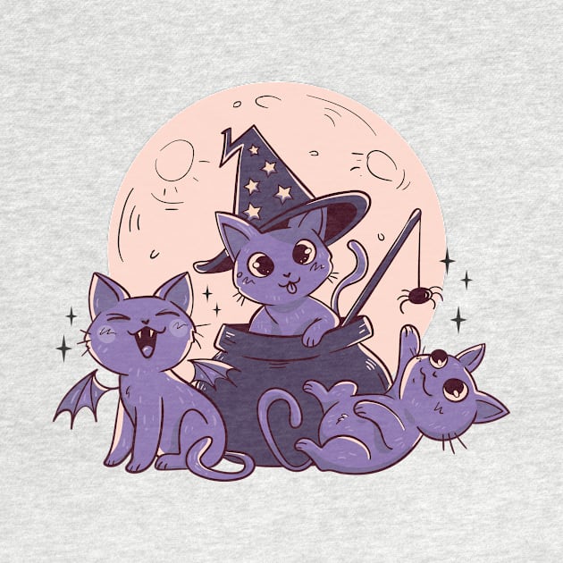 Cute Halloween Cats by LAPublicTees